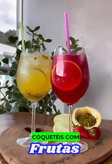 coqueteis de frutas